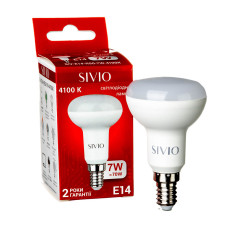 LED лампа Е14 R50 7W біла нейтральна 4100К SIVIO