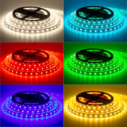 Світлодіодна стрічка 12V RGB-W smd5050 60LED/м IP20 14,4 W/m, 1018230