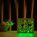 Світильник нічник ArtEco Light з дерева LED "Закохана пара" з пультом та регулюванням кольору, RGB, 1020447