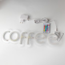 Неонова вивіска для кав'ярні "COFFEE" RGB (з контролером) (480х145), 1021402