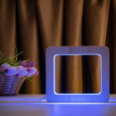 Світильник нічник ArtEco Light з дерева LED "Квадрат" з пультом та регулюванням кольору, RGB, 1021448