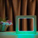 Світильник нічник ArtEco Light з дерева LED "Квадрат" з пультом та регулюванням кольору, подвійний RGB, 1021449