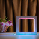 Світильник нічник ArtEco Light з дерева LED "Квадрат" з пультом та регулюванням кольору, подвійний RGB, 1021449