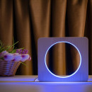 Світильник нічник ArtEco Light з дерева LED "Коло" з пультом та регулюванням кольору, RGB, 1021451