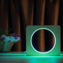 Світильник нічник ArtEco Light з дерева LED "Коло" з пультом та регулюванням кольору, подвійний RGB, 1021452