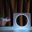 Світильник нічник ArtEco Light з дерева LED "Коло" з пультом та регулюванням кольору, подвійний RGB, 1021452