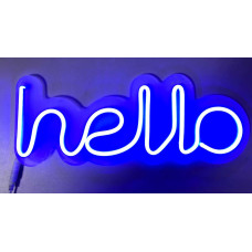 Неонова вивіска для закладу Hello (380х150)