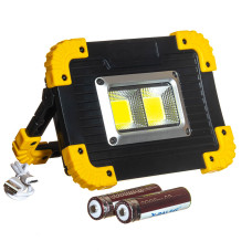 Прожектор акумуляторний промисловий 2LED, з USB (жовтий) BL-LL-812-COB