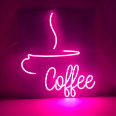 Неонова вивіска для кав'ярні Coffee (600х700)