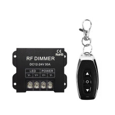 LED диммер RF одноканальний 30A DC12-24V Радіо - 3 кнопки