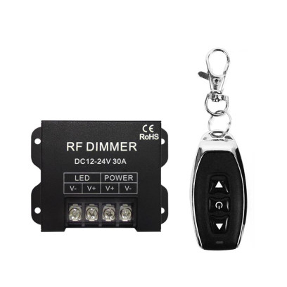 LED диммер RF одноканальний 30A DC12-24V Радіо - 3 кнопки, 1022755