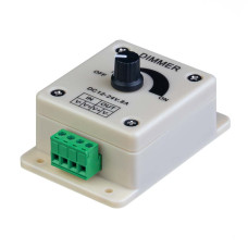 LED диммер одноканальний 8A DC12-24V - Ручне регулювання