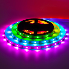 Світлодіодна стрічка адресна AVT 5V smd5050 WS2812 30LED/м IP120