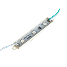 Світлодіодний модуль 12 V зелений smd5050 3led 0.72W IP65