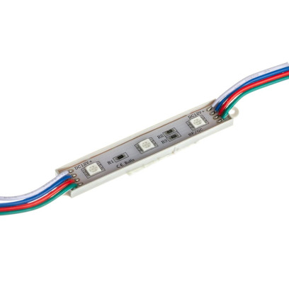 Світлодіодний модуль 12 V RGB smd5050 3led 0.72W IP65, 1018057