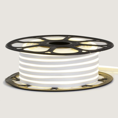 Неоновая лента светодиодная белая 12V 8х16 пвх smd2835 120LED/м 8Вт/м IP65, 1018090