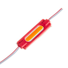 Світлодіодний модуль COB 12 V червоний 1led 2W овальний IP65