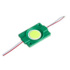 Світлодіодний модуль COB 12 V зелений 1led 2.4W коло IP65