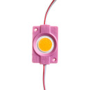 Світлодіодний модуль COB 12 V рожевий 1led 2.4W коло IP65, 1018226
