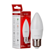 LED лампа Е27 C37 8W біла нейтральна 4100К SIVIO