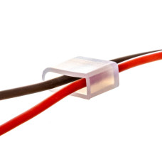 Комплектуючі до LED неону 6мм 12В (2 дроти + 2 заглушки)