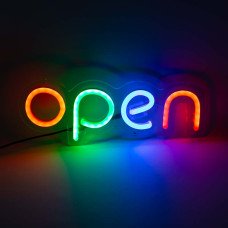 Неонова вивіска "OPEN" RGB кожна буква (з контролером)