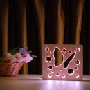 Світильник нічник ArtEco Light з дерева LED "Метелик" з пультом та регулюванням кольору, RGB, 1020415