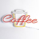 Неонова вивіска для кав'ярні Coffee з чашкою (600х315), 1021846