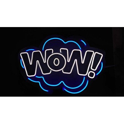 Неонова вивіска для магазину WOW (600х410), 1021900