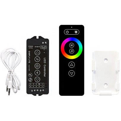LED Контролер RGBW RF Music 24А DC12-24V Радіо - Сенсорний 6 кнопок, 1022733