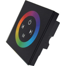RGB Контролер з клемами чорний 12A DC12-24V - Сенсорна панель 4 кнопки