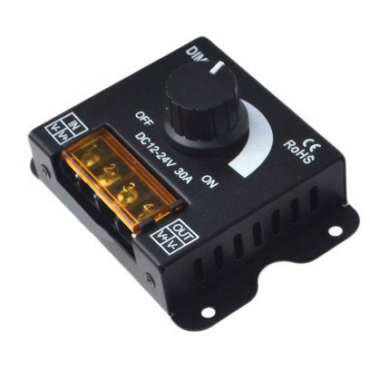 LED диммер одноканальний 30A DC5-24V - Ручне регулювання, 1022754