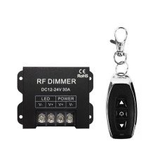 LED диммер RF одноканальний 30A DC12-24V Радіо - 3 кнопки