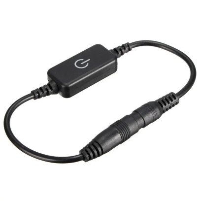 LED диммер mini одноканальний чорний 6A DC12-24V - Ручне регулювання, 1022757