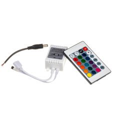 LED контролер світлодіодний RGB 12А-144Вт (IR 24 кнопки)