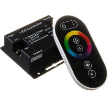 LED контролер світлодіодний RGB 24 А (Radio 6 кнопок) чорний