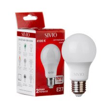 LED лампа Е27 А60 10W біла нейтральна 4100К SIVIO