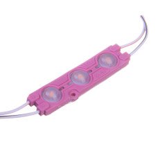 Світлодіодний модуль 12V рожевий smd5730 3led 1.5W IP65