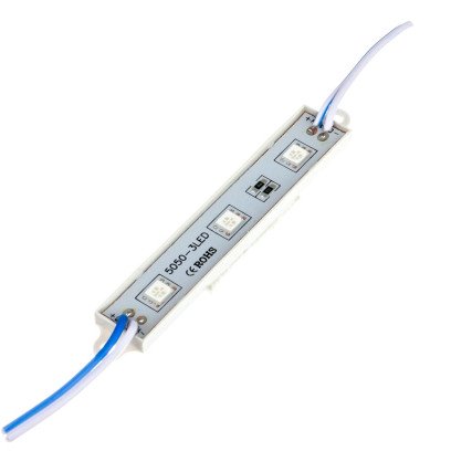 Світлодіодний модуль 12 V синій smd5050 3led 0.72W IP65, 1018053