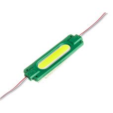Світлодіодний модуль COB 12 V зелений 1led 2W овальний IP65