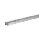 LED профіль накладний ЛП анодований (15х6мм) 2м із розсіювачем у комплекті, 1018490