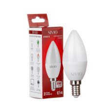 LED лампа Е14 C37 8W біла нейтральна 4100К SIVIO