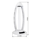 Бактерицидный светильник UV OEM UVC-38W/OZ белый с озоном