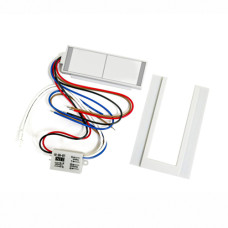 Сенсорний вимикач для дзеркал LB-05, 2 клавіши, 1*65W, Defogge, dimmer, DC12-24V + РЕЛЕ 220V