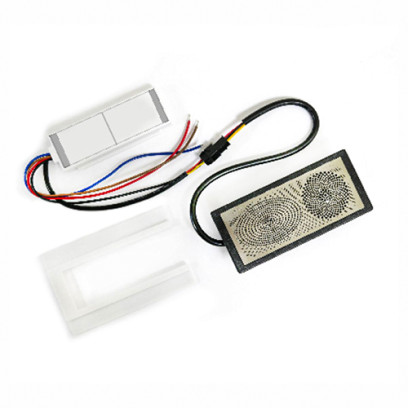 Сенсорний вимикач для дзеркал LB-05-ВТ,ДИНАМИК, 2 клавіши, 1*65W, bluetooth, dimmer, DC12-24V, 00-00021299
