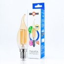 Світлодіодна лампа Biom FL-415 C35 LT 4W E14 2530K Amber свічка на вітрі, 00-00012271 Світлодіодна лампа Biom FL-415 C35 LT 4W E14 2530K Amber свічка на вітрі, 00-00012271