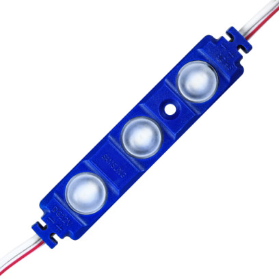 Світлодіодний модуль BRT XG192 5630-3 led W 1,5W BLUE, 12В, IP65 синій з лінзою напівсфера, 00-00014572