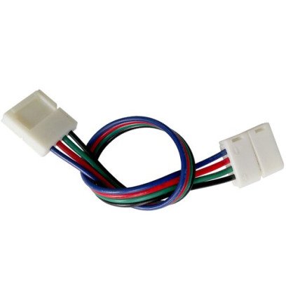 Конектор для свiтлодiодних стрiчок OEM SC-09-SWS-10-4 10mm RGB 2joints wire (дрiт-2 затискача), 00-00000566