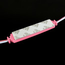 Світлодіодний модуль BRT XG194 5630-3 led W 1,5W PINK, 12В, IP65 рожевий з лінзою полусфера, 00-00014574