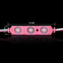 Світлодіодний модуль BRT XG194 5630-3 led W 1,5W PINK, 12В, IP65 рожевий з лінзою полусфера, 00-00014574
